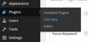 "Add New" location underneath Plugins